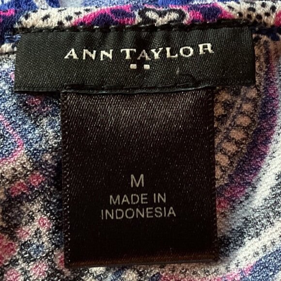 Ann Taylor & Talbots Womens Medium Sleeveless Tops 4 pc Bundle Multicolored Cott - Picture 3 of 8